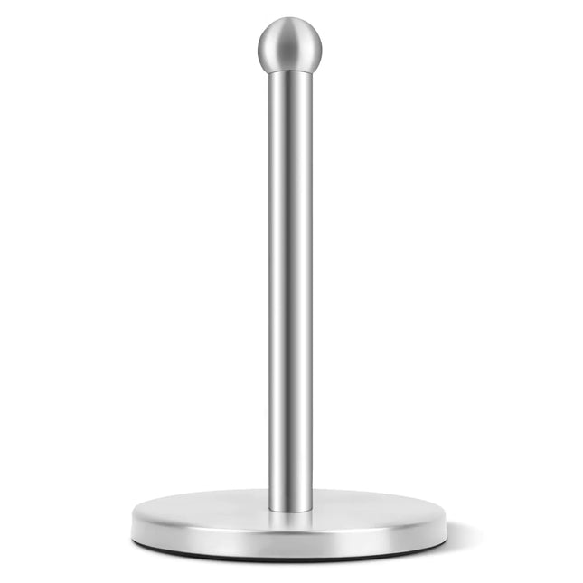 Paper Towel Holder Kitchen Paper Towel Holder Stand with Weighted Stainless Steel Base Countertop Paper Towel Holder for Roll Holder Steady Paper Towel Holder Non Slip Protect The countertop