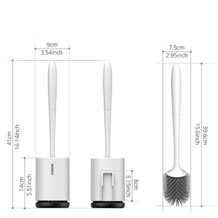 Non-stick Hair Soft Plastic Brush Head Toilet