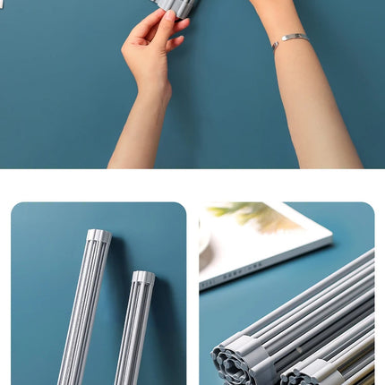 Roll Up Dish Drying Rack | Heat Resistant Silicone & Stainless Steel